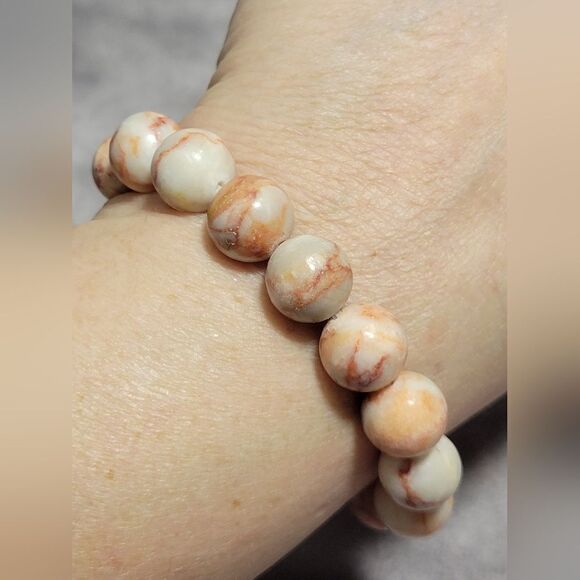 Red Jasper Beaded Bracelet - Picture 5 of 11